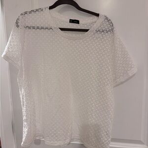 GAP White Short Sleeve Women's cover up tee NWT